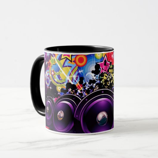 Mug DJ Dancing Dance Music (Devant gauche)