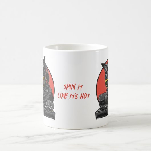 Mug DJ de chat cool (Centre)