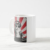 Mug DJ DJ Cat Disco Sound Tech Headphone Music (Devant gauche)