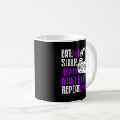 Mug DJ Producteur Mange Sleep Make Beats Music (Devant droit)