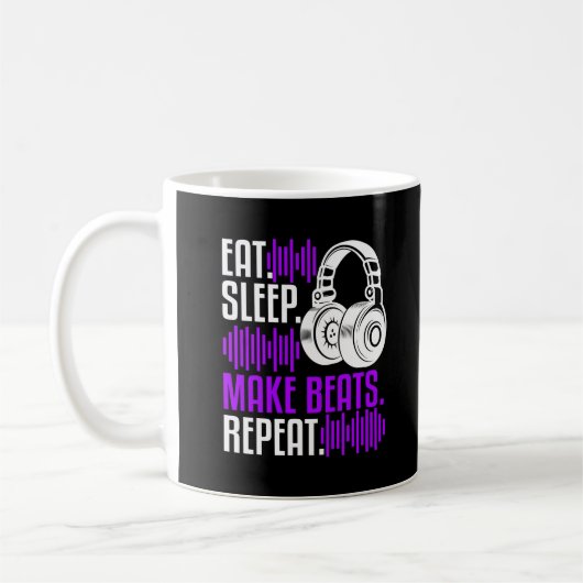 Mug DJ Producteur Mange Sleep Make Beats Music (Gauche)