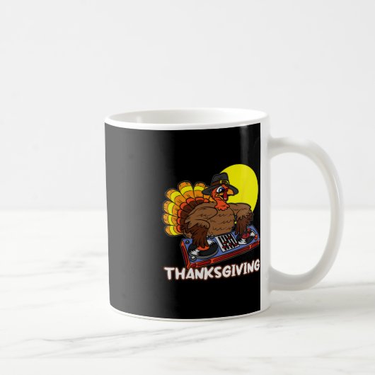 Mug DJ Turquie Thanksgiving Day Cool Fall Dance Music  (Droite)