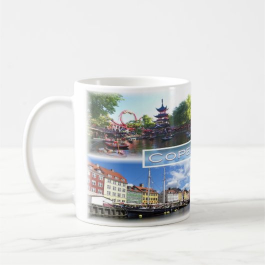 Mug DK Copenhagen - Jardin Tivoli - Comté d'Amalienbor (Gauche)
