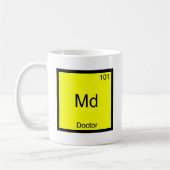 Mug DM - Docteur Chemistry Element Symbol Funny (Gauche)