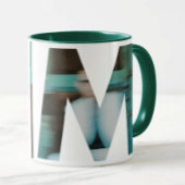 Mug DM personnalisé : Image bleue rognée