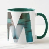 Mug DM personnalisé : Image bleue rognée