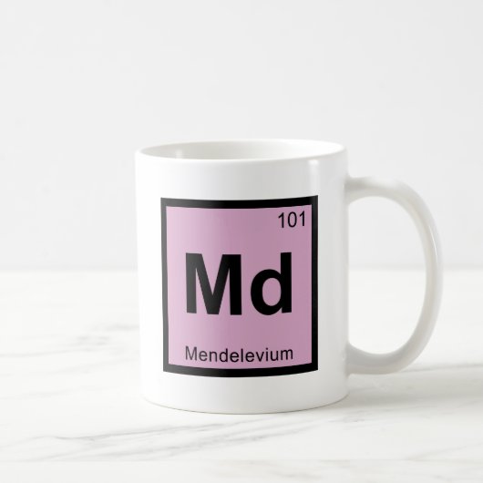 Mug DM - Symbole de Tableau périodique de chimie de (Droite)