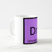 Mug Dn - Symbole chimique du dinosaure Dimorphodon (Devant gauche)