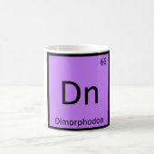 Mug Dn - Symbole chimique du dinosaure Dimorphodon (Centre)