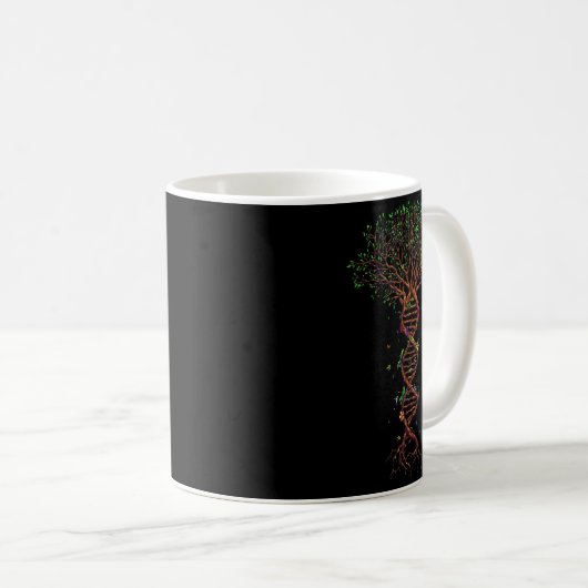 Mug Dna Tree Genetic Funny Earth Day Plant A Tree Life (Devant droit)