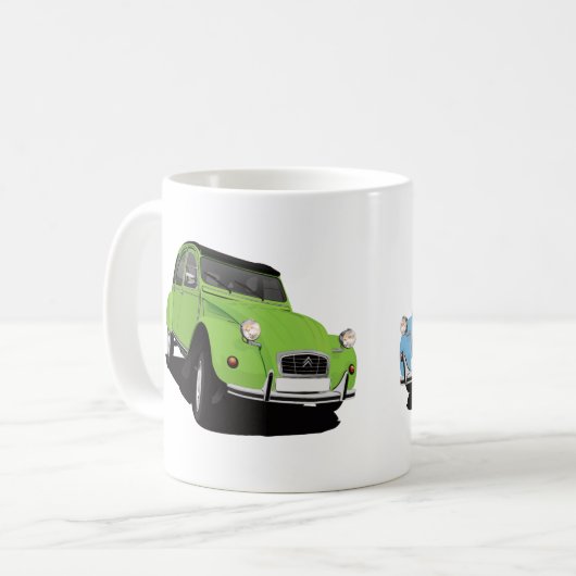 Mug do-it-yourself 2CV (deux chevaux) - (Devant gauche)