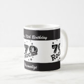 Mug do-it-yourself Âge et nom Anniversaire Rocks (Devant droit)