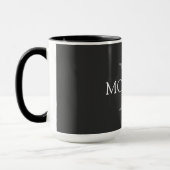 Mug do-it-yourself Monogramme et nom, noir, gris et bl (Gauche)