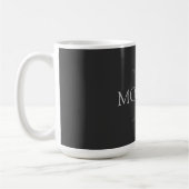 Mug do-it-yourself Monogramme & Nom, Noir Classique Av (Gauche)