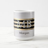 Mug do-it-yourself Nom Monogramme, Yel Gold Brossé Sil (Centre)