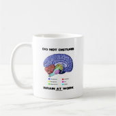 Mug Do Not Disturb Brain At Work (Gauche)