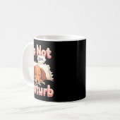 Mug Do Not Disturb Wiener Dog Funny Dachshund Pajamas (Devant gauche)