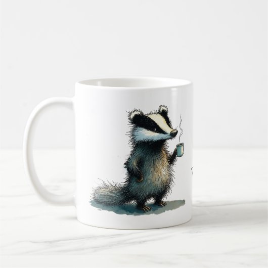 Mug Do. Not. Touch. Whimsical Badger (Gauche)