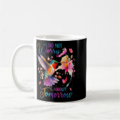 Mug Do Not Worry About Tomorrow Hummingbird Butterfly  (Gauche)