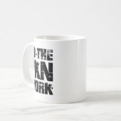 Mug Do The Fkn Work Motivation No Excuses Athlete Or E (Devant gauche)