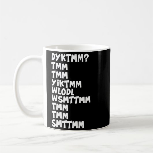 Mug Do You Know The Muffin Man Dyktmm Nostalgia Funny  (Gauche)
