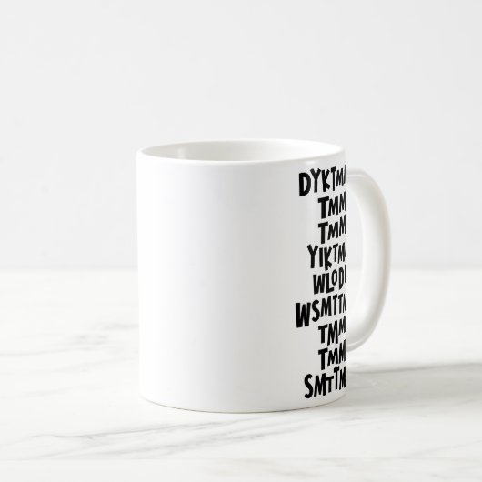 Mug Do You Know The Muffin Man Dyktmm Nostalgia Funny  (Devant droit)
