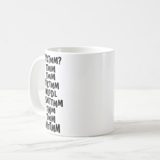 Mug Do You Know The Muffin Man Dyktmm Nostalgia Funny  (Devant gauche)