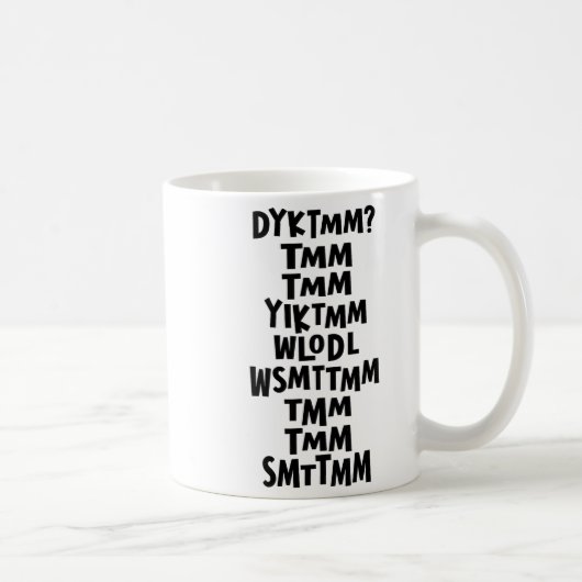 Mug Do You Know The Muffin Man Dyktmm Nostalgia Funny  (Droite)