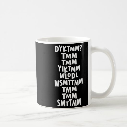 Mug Do You Know The Muffin Man Dyktmm Nostalgia Funny  (Droite)