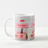 Mug Doberman Chien Valentine's Day Kissing Booth (Gauche)
