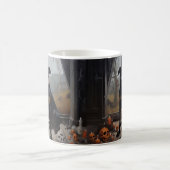 Mug Doberman Citrouilles Halloween Épouvantable (Centre)