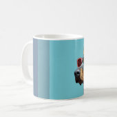 Mug Doberman cool avec des lunettes de soleil (Devant gauche)