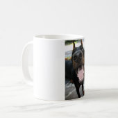 Mug Doberman drôle (Devant gauche)
