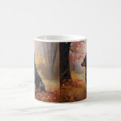 Mug Doberman en automne Feuilles automne Inspire (Centre)