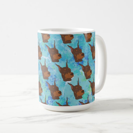 Mug Doberman Pinscher (Devant droit)