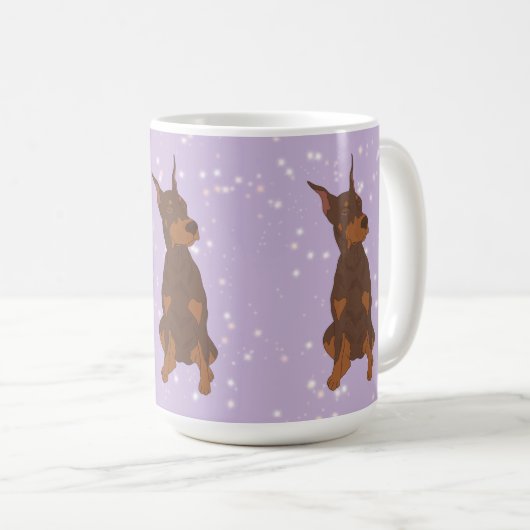 Mug Doberman Pinscher (Devant droit)