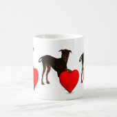 Mug Doberman Pinscher Avec Coeur (Centre)
