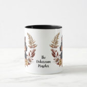 Mug Doberman Pinscher Chien Couronne d'automne (Centre)