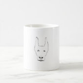 Mug Doberman Pinscher Dog Croquis Visage (Centre)