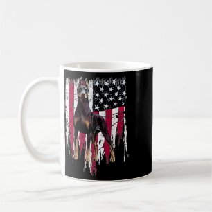 Mug Doberman Pinscher Drapeau Américain Usa Incroyable