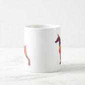 Mug Doberman Pinscher Géométrique Patten Silhouette (Centre)