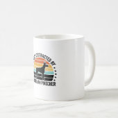 Mug Doberman Pinscher Graphique Vintage Coucher de Sol (Devant droit)
