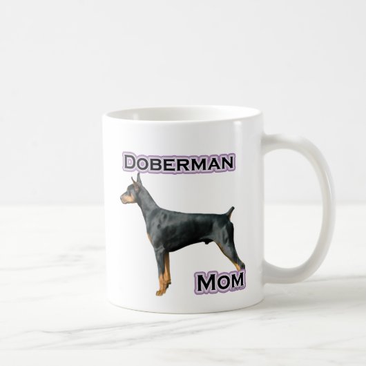 Mug Doberman Pinscher Maman 4 (Droite)