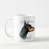 Mug Doberman Pinscher (noir) Papa 2 (Gauche)