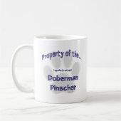 Mug Doberman Pinscher, propriété (Gauche)