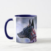Mug Dobermann américain de fierté (Gauche)