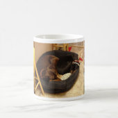 Mug Dobermann avec le chiot (Centre)