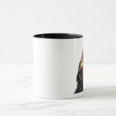 Mug Dobermann hurlant, plan rapproché (Centre)