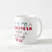 Mug d'observation du film de Noël - Mug de Noël (Devant droit)