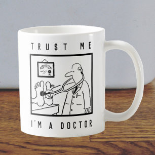 Mug Docteur avec pied de contrôle de stéthoscope